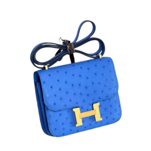 Hermès Constance  18 Bleuet 07 Ostrich 2019 D