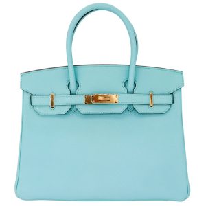 Hermès Birkin  30 Blue Atoll 3P Epsom 2020 Y