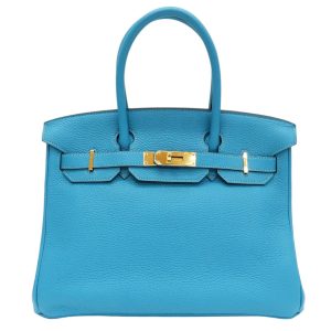 Hermès Birkin  30 Blue Paon  7F Togo 2016 X