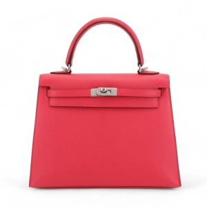 Hermès Kelly Sellier 25 Rose Extreme I6 Madame 2024 W
