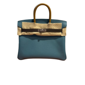 Hermès Birkin Tricolor 25 Blue Jean  75, Ecorce  4C, Sesame 2S Epsom 2024 W