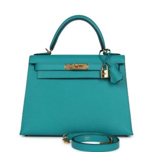 Hermès Kelly Sellier 28 Vert Veronese 6H Epsom 2019 D