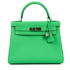 Hermès Kelly  28 Vert Comics 0Z Togo 2024 W