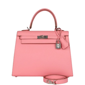 Hermès Kelly Sellier 25 Rose Confetti 1Q Epsom 2024 W