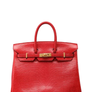 Hermès Birkin  25 Rouge Exotique 51 Lizard 2014 R