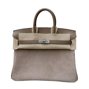 Hermès Birkin  25 Etoupe  18 Grizzly, Swift 2021 Z
