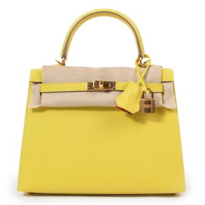 Hermès Kelly Sellier 25 Cumin 2P Epsom 2024 W