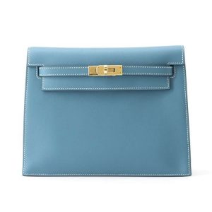 Hermès Kelly Danse Blue Jean  75 Swift 2023 B