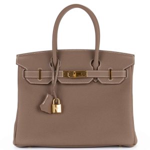 Hermès Birkin  30 Etoupe  18 Togo 2024 W