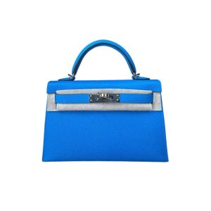 Hermès Kelly Sellier 20 Blue Hydra  T71 Epsom 2024 W