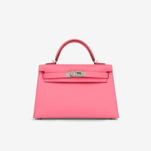 Hermès Kelly Sellier 20 Rose Azalee 8W Epsom 2024 W