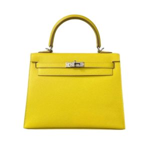 Hermès Kelly Sellier 25 Lime 9R Epsom 2022 U