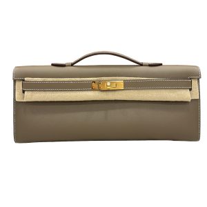 Hermès Kelly Cut Etoupe  18 Swift 2021 Z