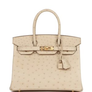 Hermès Birkin  30 Parchemin 3C Ostrich 2016 X