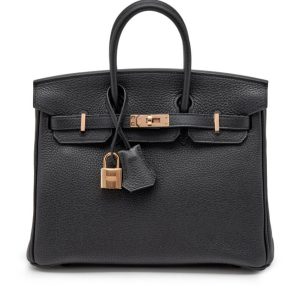 Hermès Birkin  25 Black 89 Togo 2019 D