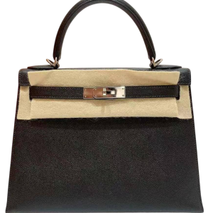 Hermès Kelly Sellier 28 Black 89 Epsom 2020 Y