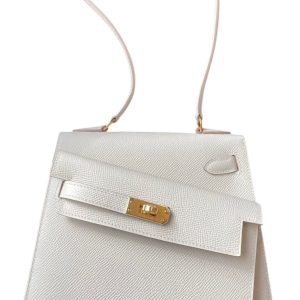 Hermès Kelly En Desordre & Sellier Craie  10 Epsom 2024 W