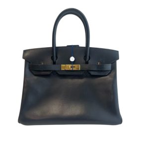 Hermès Birkin  30 Black 89 Box 2003 G