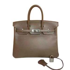 Hermès Birkin  25 Gris Taupe 16 Epsom 2010 N