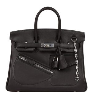 Hermès Birkin Rock 25 Black 89 Volupto 2024 W
