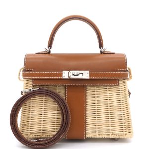 Hermès Kelly Picnic 20 Gold 37 Swift, Wicker 2020 Y