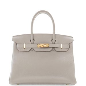 Hermès Birkin  30 Gris Pale M4 Togo 2021 Z