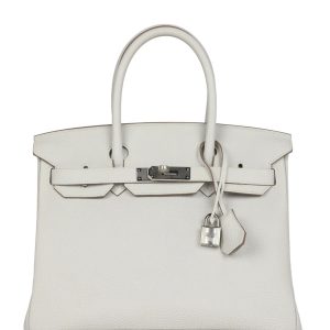 Hermès Birkin  30 Gris Pale M4 Togo 2012 P
