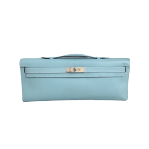 Hermès Kelly Cut Blue Ciel 7G Swift 2009 M