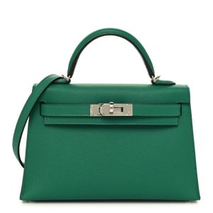 Hermès Kelly Sellier 20 Vert Vertigo U4 Epsom 2024 B