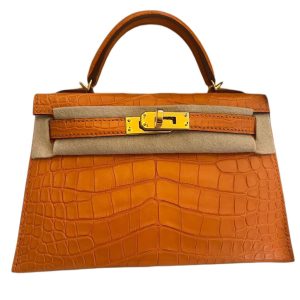 Hermès Kelly  20 Apricot I9 Alligator Matt 2024 W