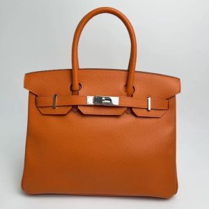 Hermès Birkin  30 Orange H 93 Epsom 2013 Q