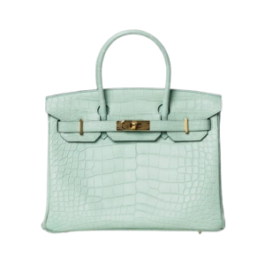 Hermès Birkin  30 Vert d'eau 6J Alligator Matt 2021 Z