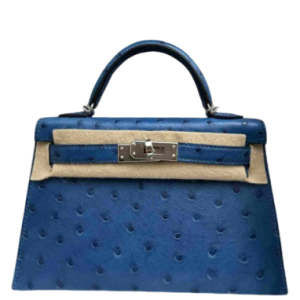 Hermès Kelly  20 Indigo Aizome Ostrich 2024 W