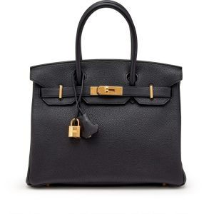 Hermès Birkin  30 Black 89 Togo 2013 Q