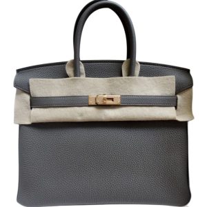 Hermès Birkin  25 Gris Etain 8F Togo 2021 Z