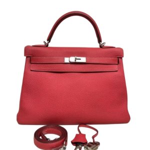 Hermès Kelly  32 Rouge Pivoine 2R Togo 2014 R