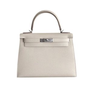 Hermès Kelly Sellier 28 Craie  10 Epsom 2020 Y