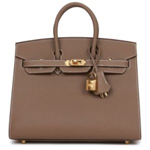 Hermès Birkin Sellier 25 Etoupe  18 Epsom 2021 Z