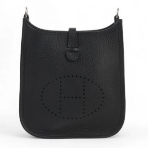 Hermès Evelyne  Mini Black 89 Clemence 2023 B