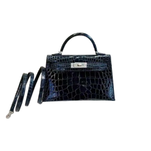 Hermès Kelly Sellier 20 Vert Rousseau V0 Alligator Shiny 2020 Y