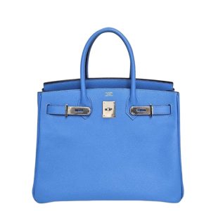 Hermès Birkin  30 Blue Paradis Epsom 2014 R