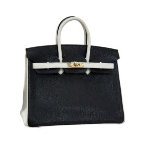 Hermès Birkin Bicolor & HSS 25 Black 89, Gris Pearl 80 Chevre Myzore 2020 Y
