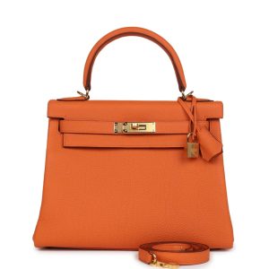 Hermès Kelly  28 Orange H 93 Togo 2002 F