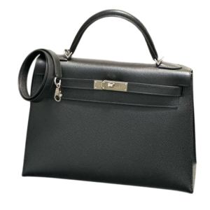 Hermès Kelly Sellier 32 Black 89 Epsom 2018 C