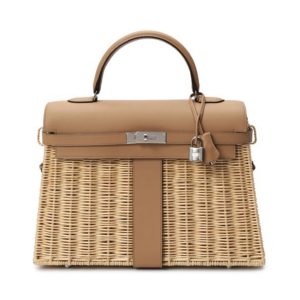Hermès Kelly Picnic 35 Chai 0M Osier, Swift 2023 B