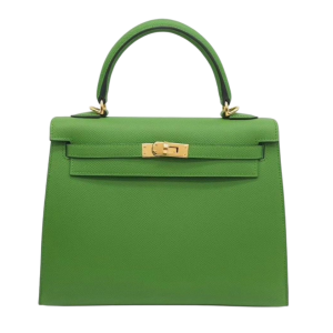 Hermès Kelly Sellier 25 Vert Yucca A8 Epsom 2024 W