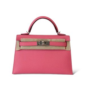Hermès Kelly Sellier 20 Rose Azalee 8W Epsom 2018 C