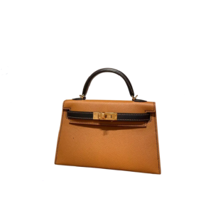 Hermès Kelly Bicolor & HSS & Sellier 20 Black 89, Gold 37 Epsom 2022 U