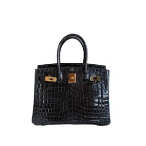 Hermès Birkin  30 Graphite 88 Niloticus Crocodile Shiny 2020 Y