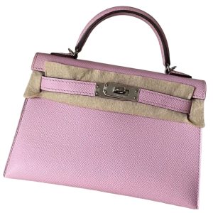 Hermès Kelly Sellier 20 Mauve Sylvestre X9 Epsom 2019 D